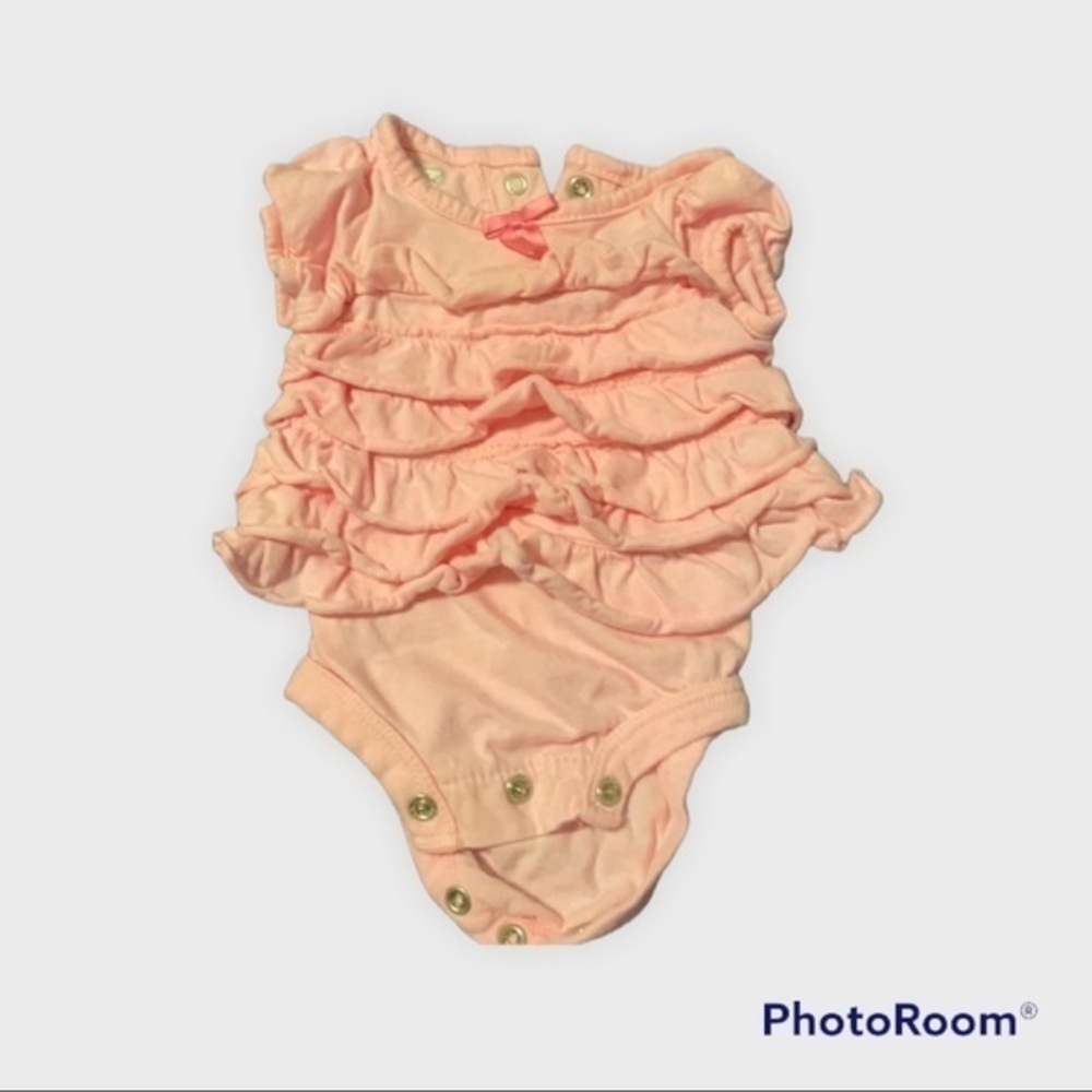 Pink ruffle onesie 085